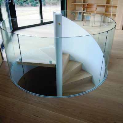 Escalera Diseño – barandilla de chapa barandilla hueco vidrio