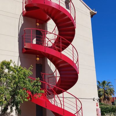 Escalera emergencia hotel